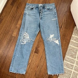 Agolde ‘90’s Ripped Loose Fit Jeans (Fall Out)